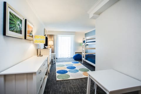 Suite, Multiple Beds, Balcony | In-room safe, desk, blackout drapes, iron/ironing board