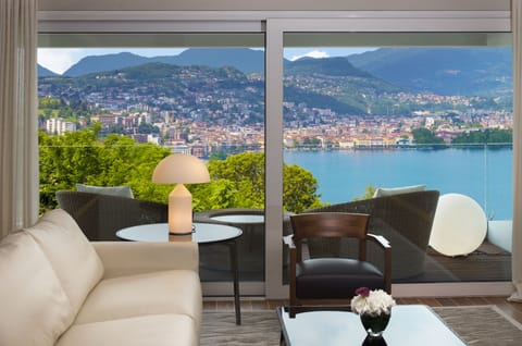 Premium Suite, 1 King Bed with Sofa bed, Terrace, Lake View | 1 bedroom, premium bedding, down comforters, Select Comfort beds