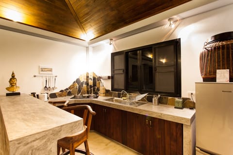 Luxury Villa, Private Pool | Private kitchenette | Full-size fridge, stovetop, dishwasher, coffee/tea maker