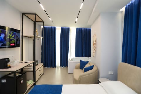 Comfort Double Room, Balcony, Beach View | In-room safe, soundproofing, iron/ironing board, free WiFi