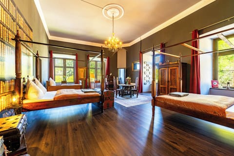 Deluxe Room, Multiple Beds, Garden View | Blackout drapes, iron/ironing board, free WiFi, bed sheets