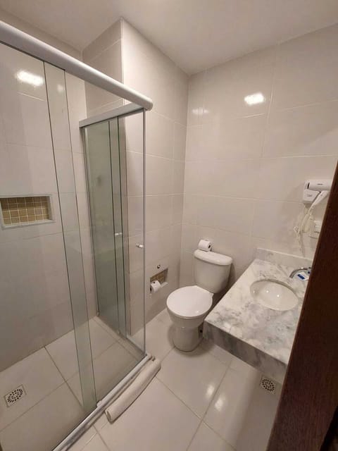 Superior Double Room, City View | Bathroom | Shower, hair dryer, towels, soap