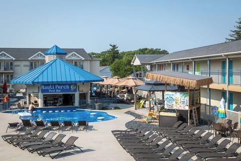2 bars/lounges, 2 poolside bars, swim-up bar