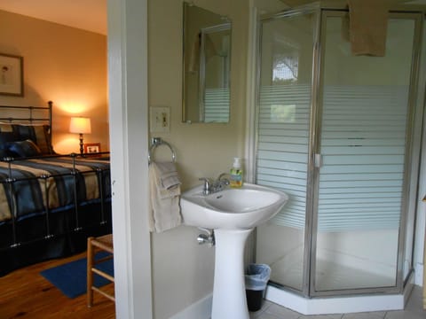 Comfort Room, 1 Queen Bed | Bathroom | Shower, free toiletries, hair dryer, towels