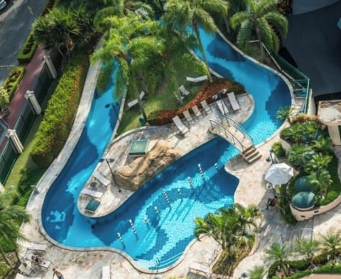 Outdoor pool, open 8:00 AM to 6:00 PM, pool umbrellas, sun loungers