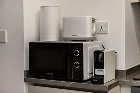 Classic Apartment, Balcony, Pool View | Private kitchen | Espresso maker, electric kettle, toaster, freezer