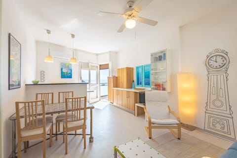 Apartment, 1 Queen Bed with Sofa bed, Sea View | Living area | 30-inch TV with satellite channels