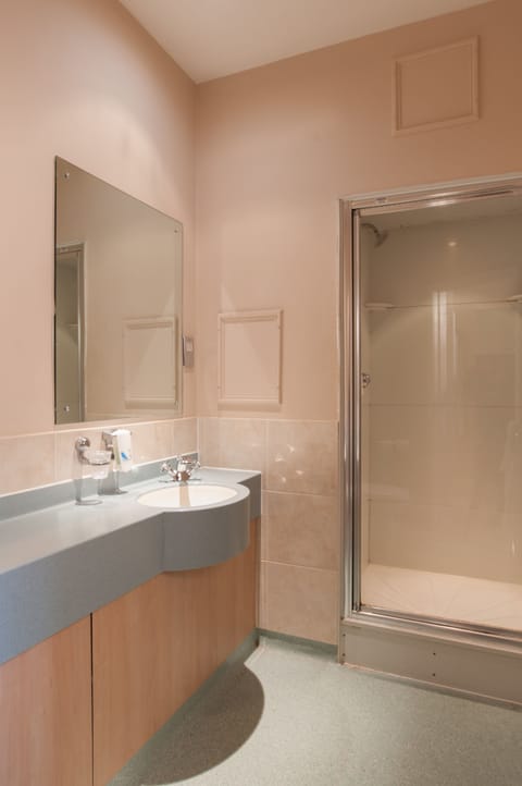 Twin Room | Bathroom | Shower, free toiletries, hair dryer, towels