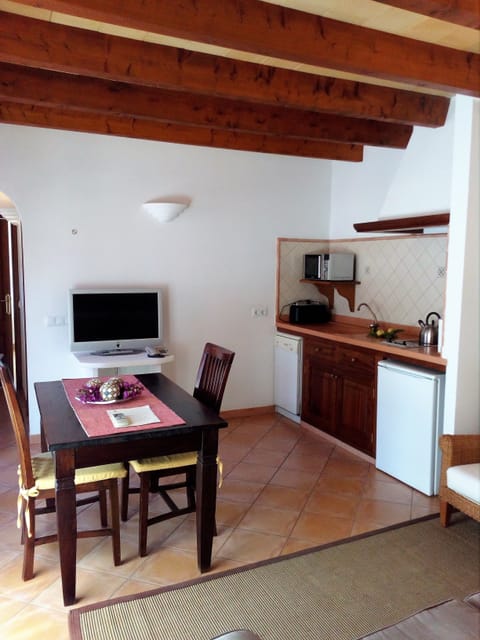 Apartment, 1 Bedroom, Terrace | Private kitchenette | Fridge, microwave, stovetop, dishwasher