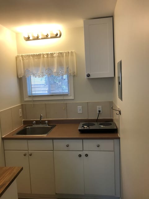 Falls Apartment | Private kitchen | Fridge