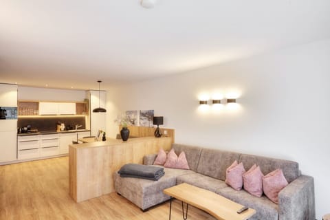 Signature Cabin, 2 Bedrooms | Living area | 90-inch flat-screen TV with satellite channels