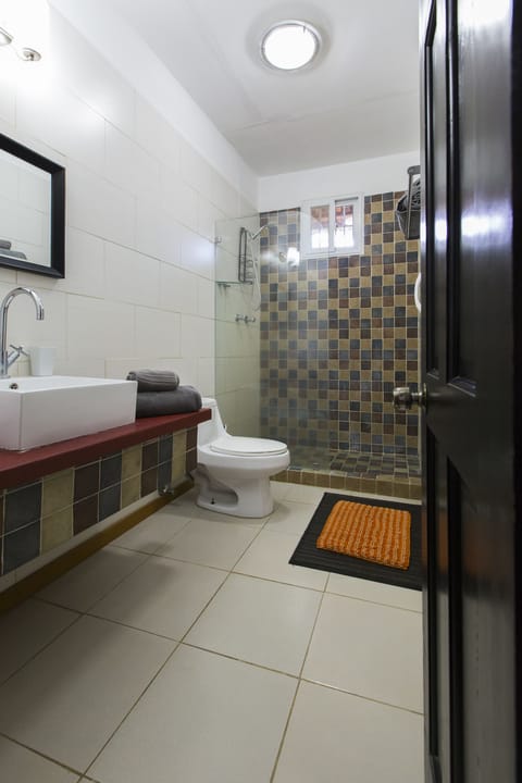 Deluxe Triple Room | Bathroom | Shower, free toiletries, hair dryer, towels