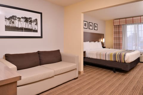 Studio Suite, 1 King Bed with Sofa bed, Non Smoking | Premium bedding, desk, laptop workspace, blackout drapes