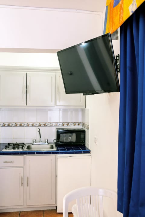 Studio | Private kitchenette | Fridge, microwave, stovetop, coffee/tea maker