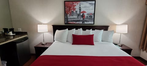 Premium bedding, down comforters, in-room safe, desk
