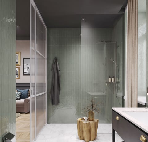 Superior Suite for 2+2 Seaview | Bathroom | Shower, designer toiletries, hair dryer, towels