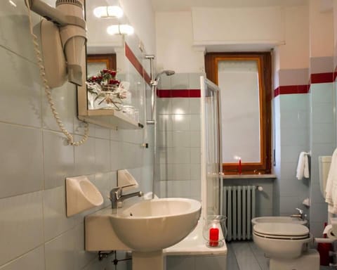 Free toiletries, hair dryer, slippers, towels