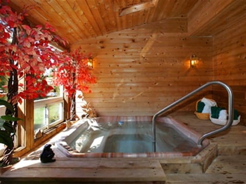 Indoor spa tub