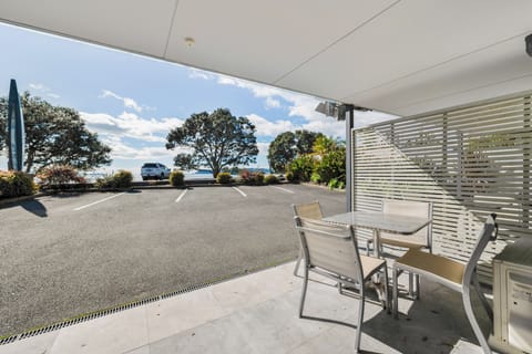 Apartment, 1 King Bed, Kitchen, Beach View | Terrace/patio