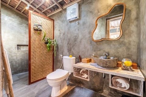 Soap, shampoo, toilet paper