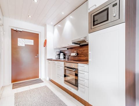 Superior Apartment, City View, Slope side | Private kitchen | Full-size fridge, microwave, oven, stovetop