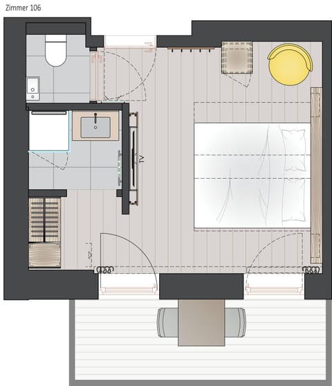 Deluxe Double Room, Mountain View | Hypo-allergenic bedding, minibar, in-room safe, blackout drapes