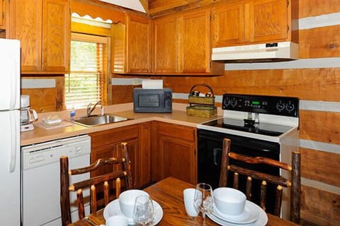 Cabin, 2 Bedrooms, 2 Bathrooms (Pet Friendly) | Private kitchen | Fridge, microwave, coffee/tea maker