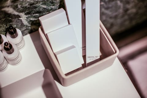 Shower, rainfall showerhead, hair dryer, bidet