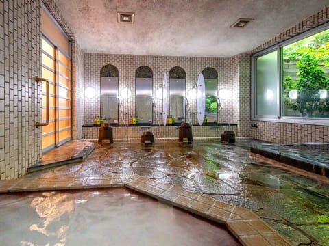 Indoor spa tub