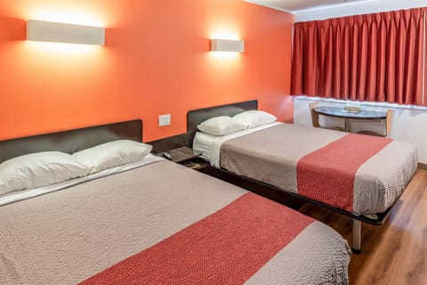 Deluxe Room, 2 Queen Beds, Non Smoking, Refrigerator & Microwave | Free WiFi, bed sheets