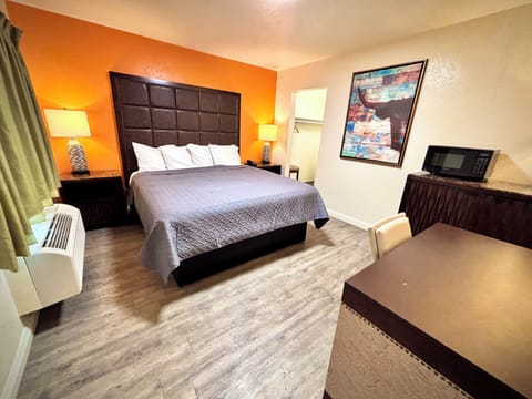 In-room safe, desk, laptop workspace, blackout drapes