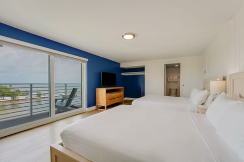 Oceanview Two Queen Room | Premium bedding, individually decorated, individually furnished