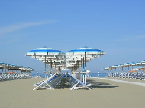 On the beach, white sand, beach bar