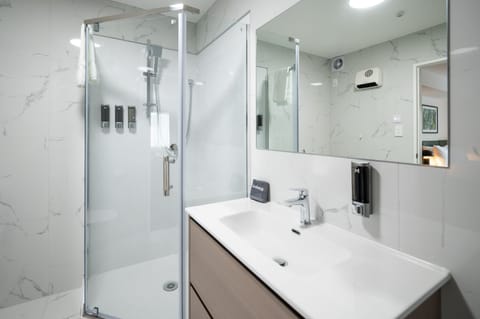 Free toiletries, hair dryer, towels, soap