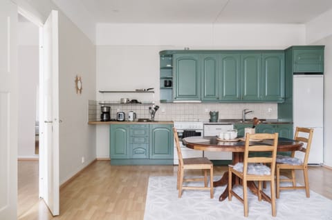 Standard Apartment, Private Bathroom | Private kitchen | Full-size fridge, microwave, oven, stovetop