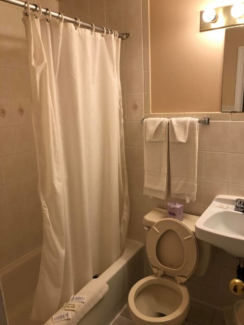 Standard Room, 1 Queen Bed | Bathroom | Shower, free toiletries, towels