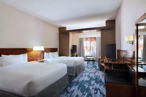 Executive Suite, Multiple Beds | Premium bedding, in-room safe, desk, blackout drapes