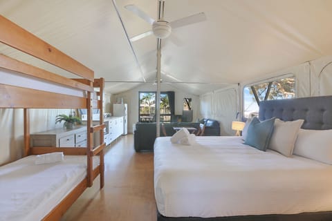 Deluxe Beach Tent - Sleeps 4 | Iron/ironing board, bed sheets