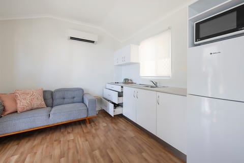 Deluxe Cabin - Sleeps 2 - Accessible - Dog Friendly | Living area | Flat-screen TV