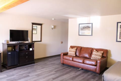 Desk, laptop workspace, free WiFi, bed sheets