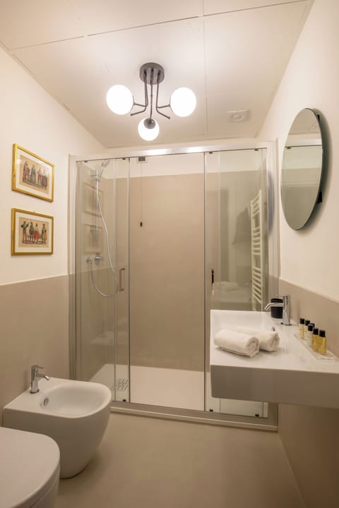 Deluxe Double Room | Bathroom | Shower, hair dryer, towels, soap