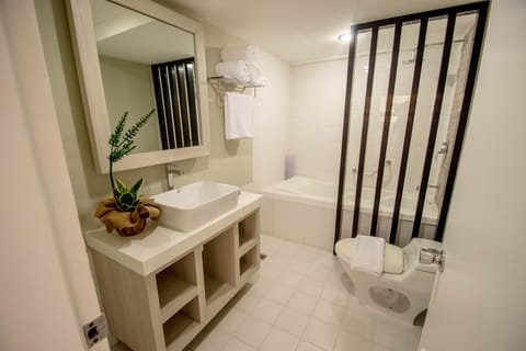 Suite | Bathroom | Free toiletries, bathrobes, bidet, towels