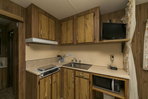 Economy Cabin - Sleeps 4 | Private kitchen | Fridge, microwave, electric kettle, toaster