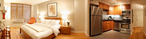 Studio Suite | Premium bedding, desk, soundproofing, iron/ironing board