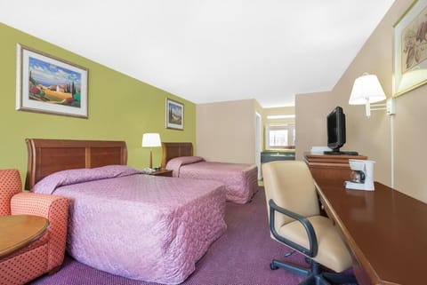 Room, 2 Double Beds, Smoking, Refrigerator & Microwave | 1 bedroom, Frette Italian sheets, in-room safe, desk