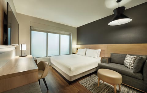 In-room safe, desk, laptop workspace, blackout drapes