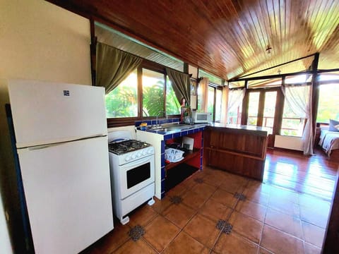 Cabin, 1 Double Bed | Private kitchen | Fridge, microwave