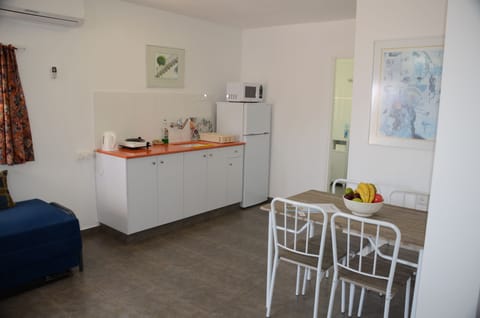 Studio, Patio | 1 bedroom, desk, iron/ironing board, free cribs/infant beds