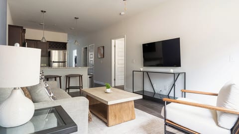 Apartment (2 Bedrooms) | Living area | 50-inch Smart TV with digital channels