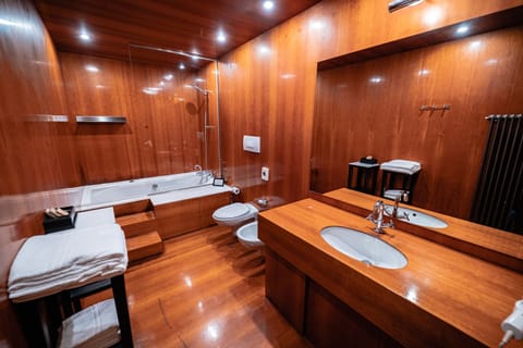 Deluxe Room | Bathroom | Free toiletries, hair dryer, bidet, towels